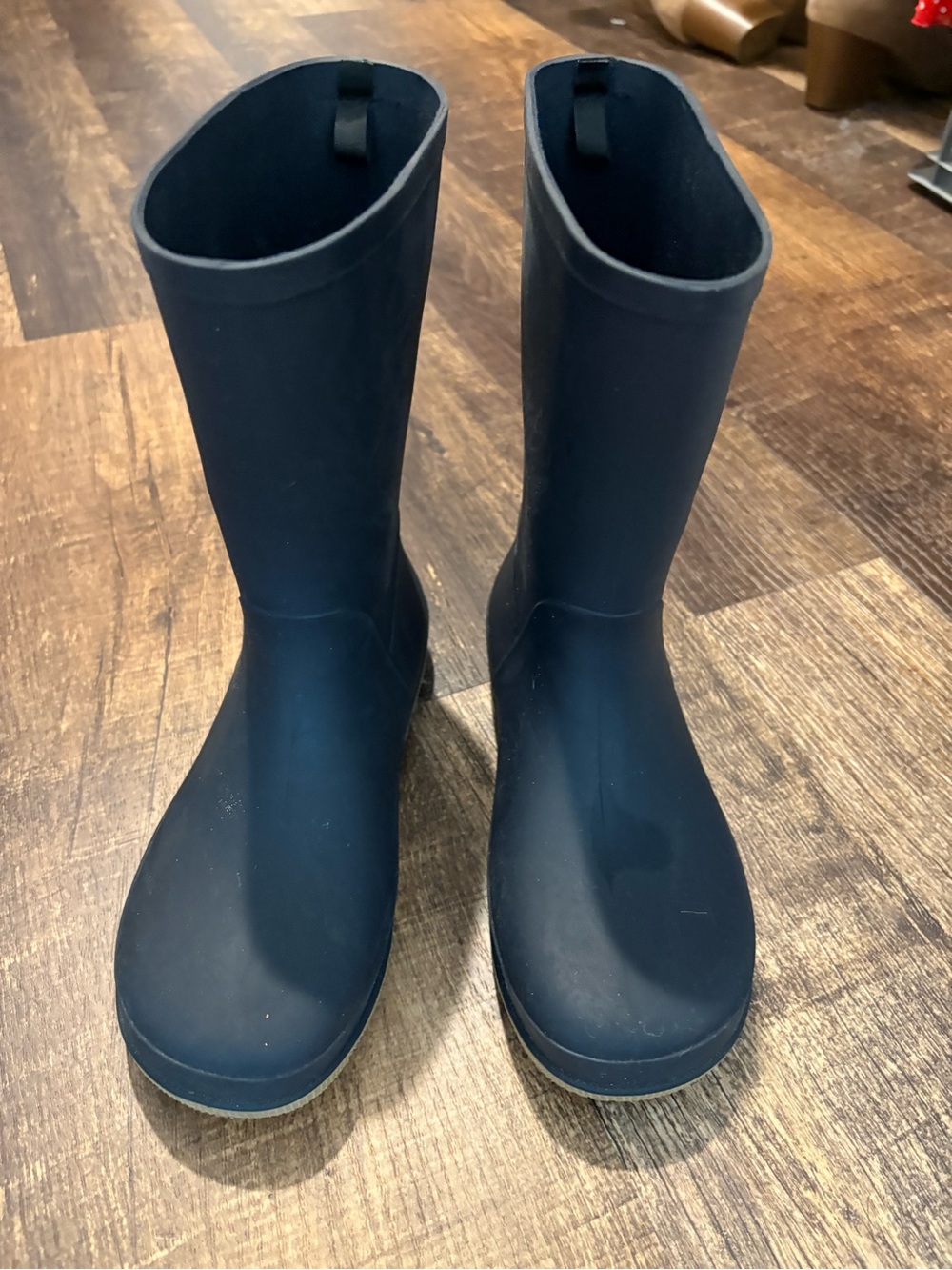 Cat & Jack Kids Tall Navy Rubber Rain Boots